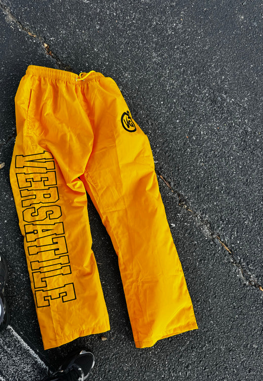 Yellow windbreaker pants